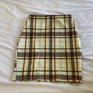 nasty gal mini plaid skirt